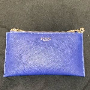 Stunning sapphire Sorial crossbody